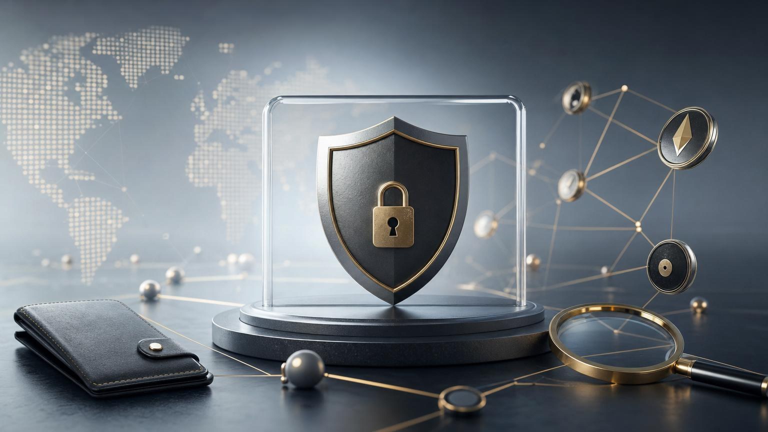 Persona verificando la dirección, la red, las comisiones y el estado de una operación antes de usar un intercambiador de criptomonedas